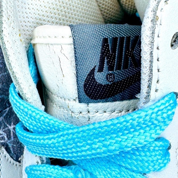 NIKE Women’s Blazer High Top Grey and Metallic 2008 - Picture 12 of 13